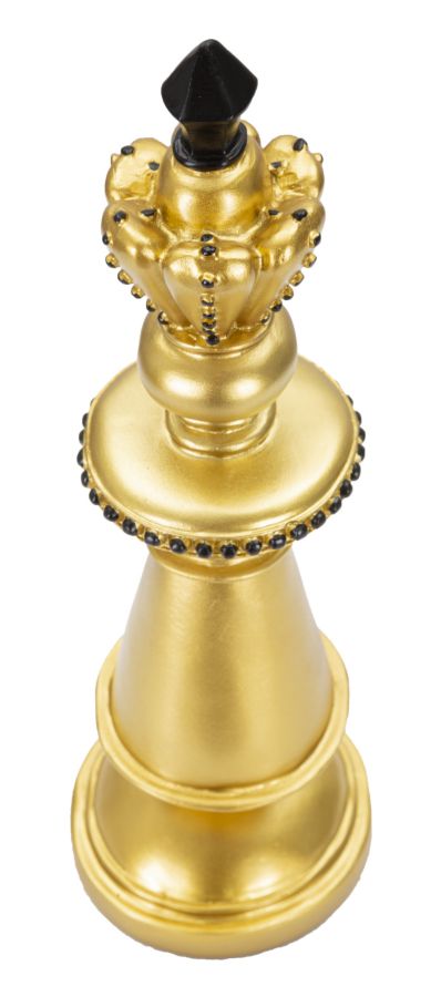 Rei de Xadrez Golden GLAM – Dourado e Preto