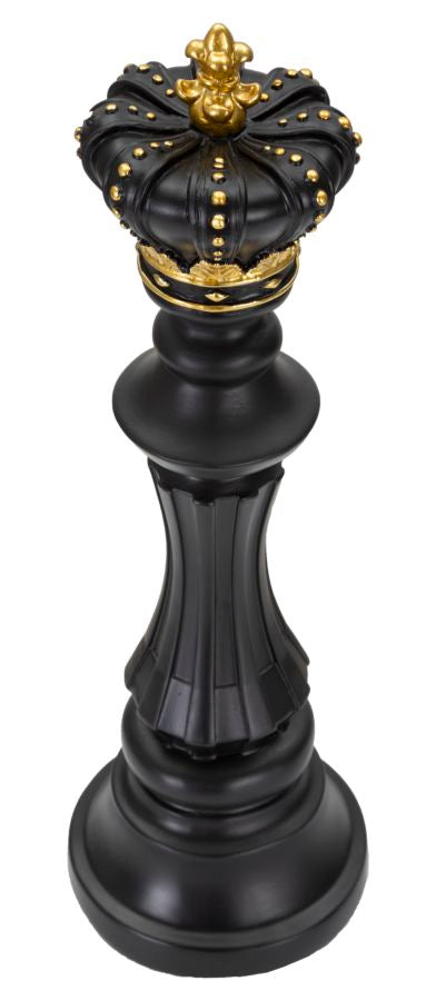 Rei de Xadrez GLAM – Preto e Dourado