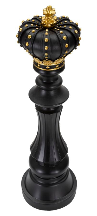 Rei de Xadrez GLAM – Preto e Dourado