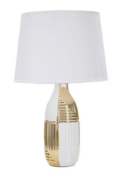 Candeeiro de Mesa GLAM – Branco e Dourado