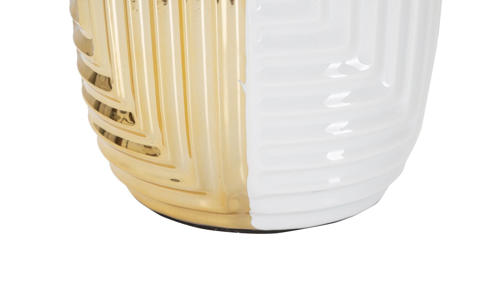 Candeeiro de Mesa GLAM – Branco e Dourado