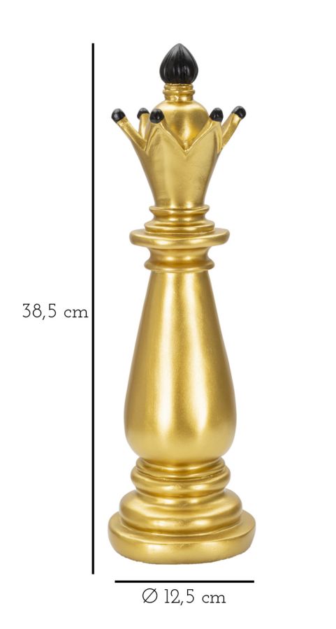 Bispo de Xadrez em Dourado GLAM – Dourado e Preto