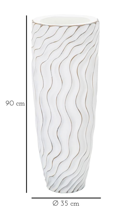 Vaso BOHO CHICH – Branco Lavado