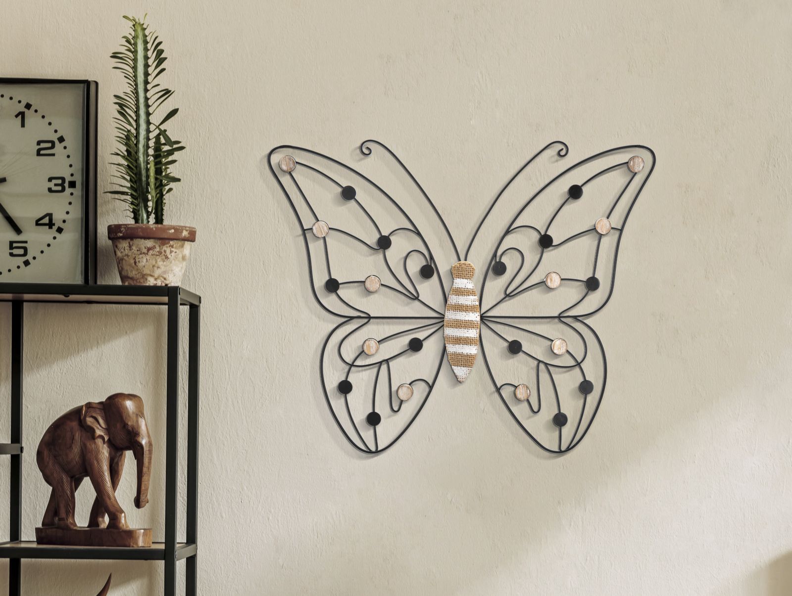 Painel Decorativo de Parede 3D BOHO CHICH – Castanho e Preto