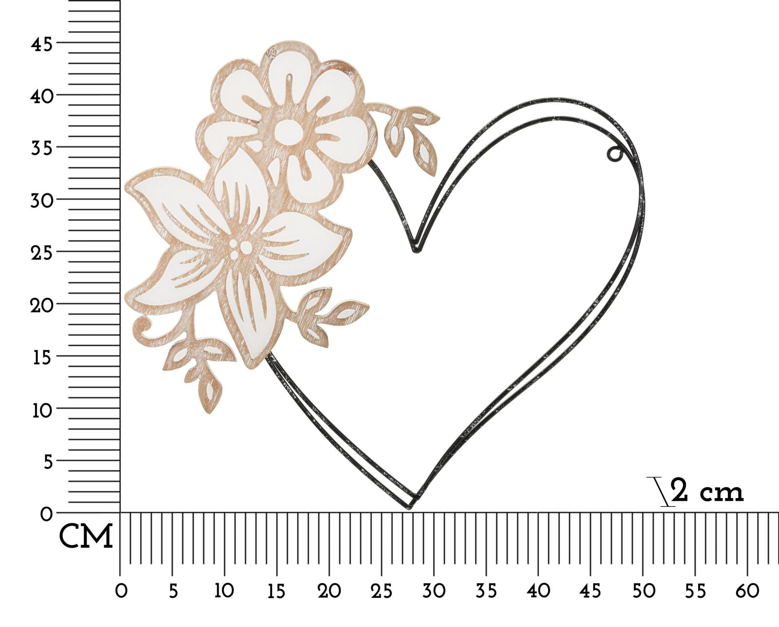 Painel Decorativo de Parede em Metal 3D BOHO CHICH – Castanho e Preto