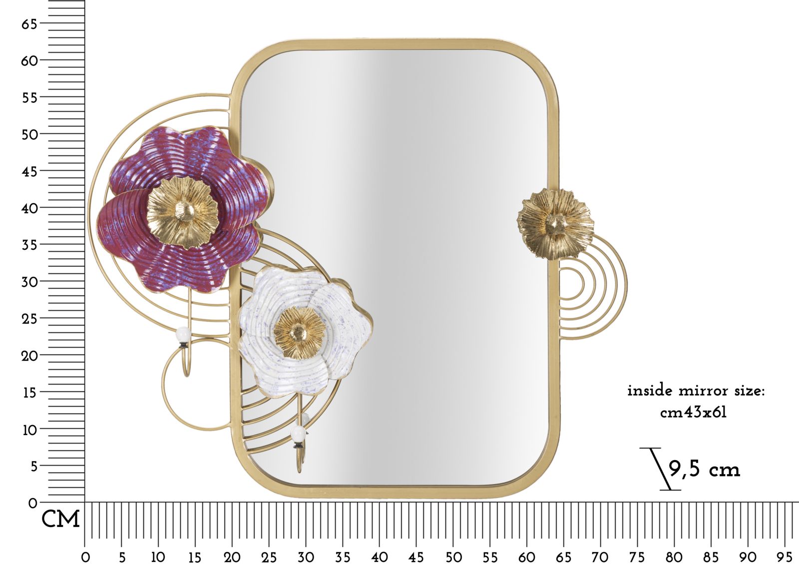 Espelho de Parede GLAM – Multicolor
