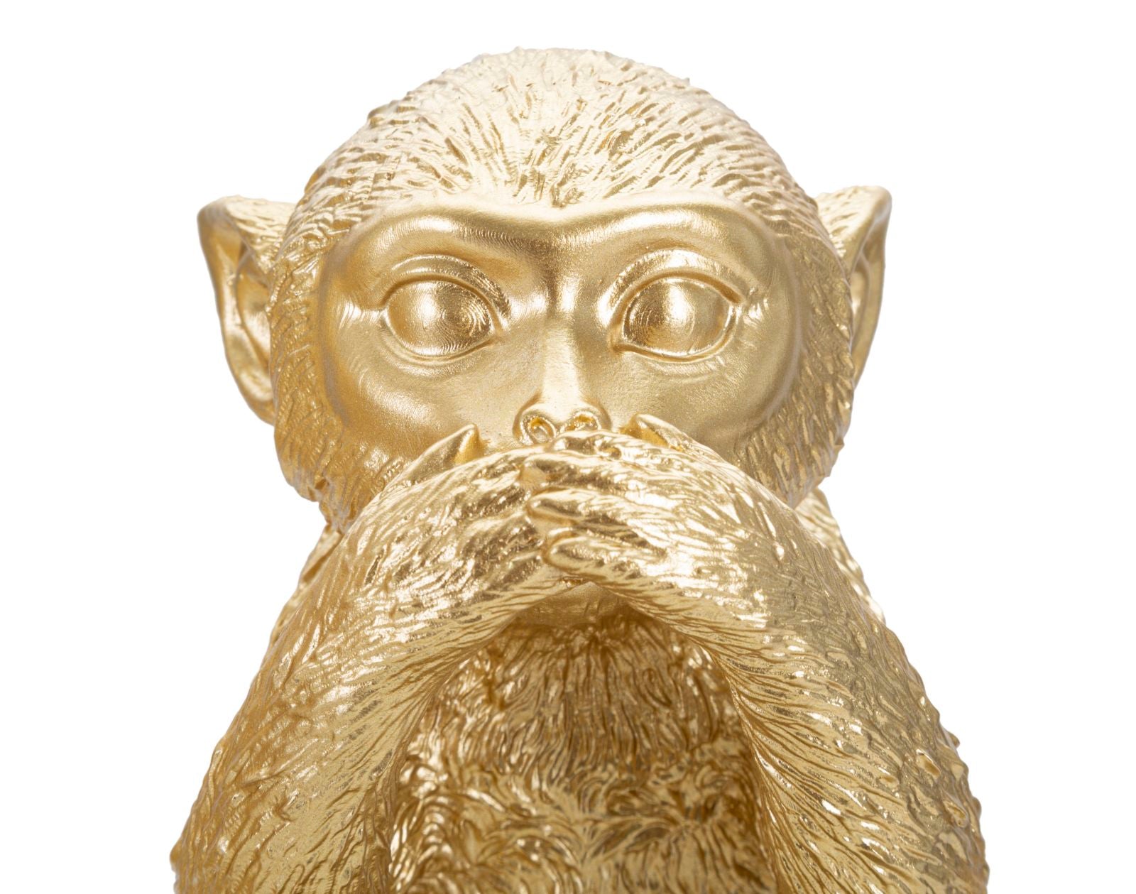 Conjunto de 3 Macacos Sentados GLAM – Dourado