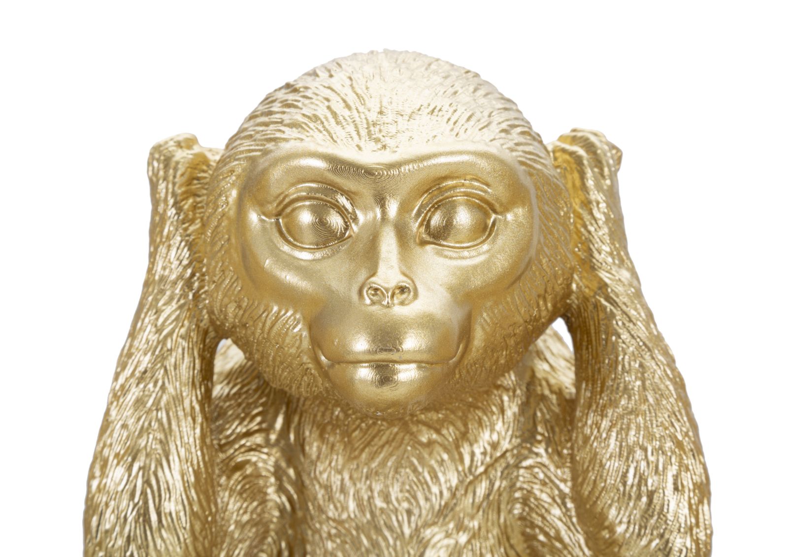 Conjunto de 3 Macacos Sentados GLAM – Dourado