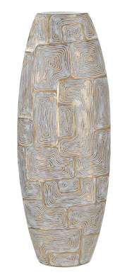 Vaso de Resina MODERN – DOURADO, BRANCO