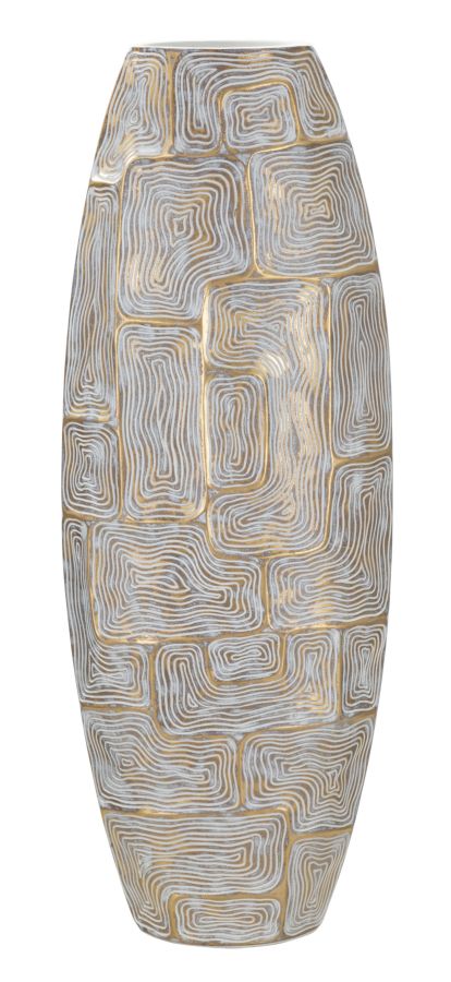Vaso de Resina MODERN – DOURADO, BRANCO