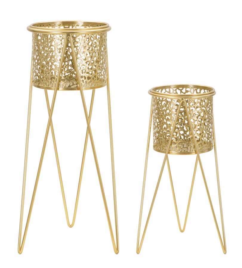Suportes de Vaso GLAM – Dourado