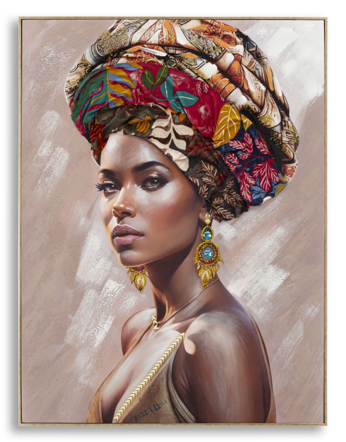 Pintura em Tela – Multicolor – Madeira de Abeto – Metal