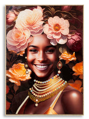 Quadro em Tela – Multicolor – Madeira de Abeto e Metal