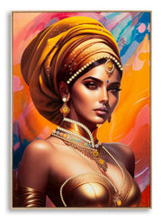 Pintura em Tela – Multicolor – Madeira de Abeto – Metal