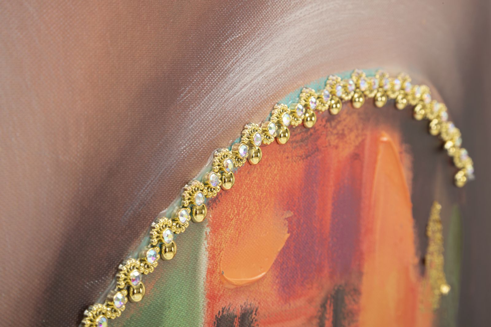 Pintura em Tela – Multicolor – madeira – metal