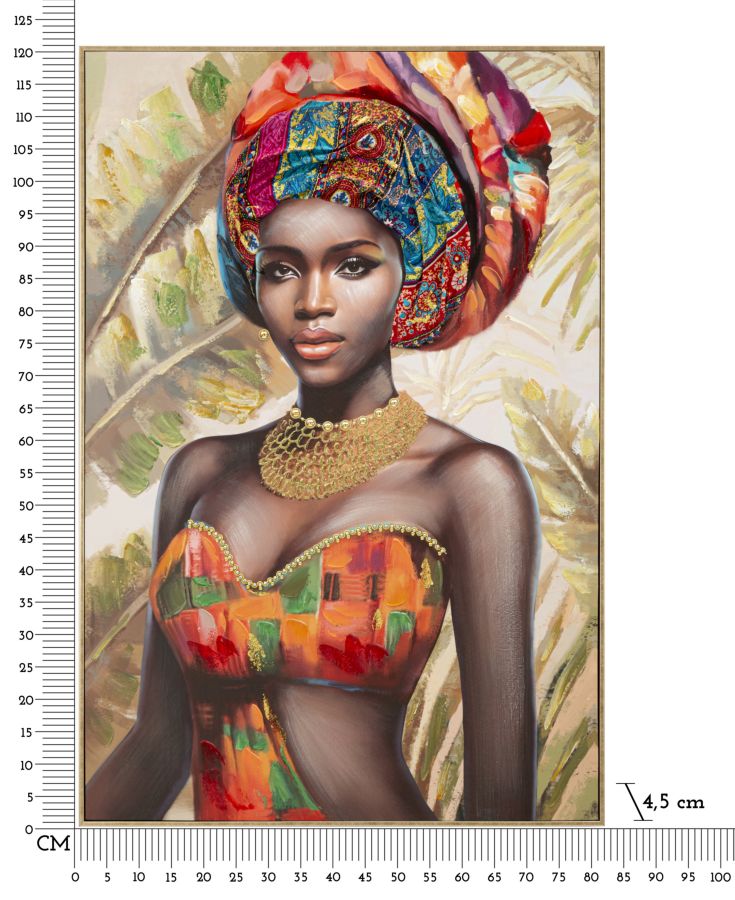 Pintura em Tela – Multicolor – madeira – metal