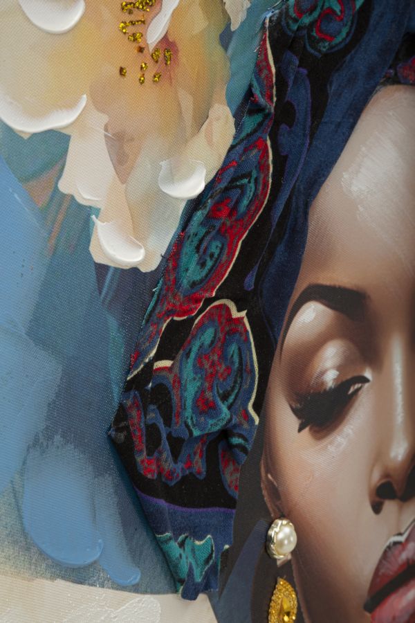 Pintura em Tela – multicolor – madeira