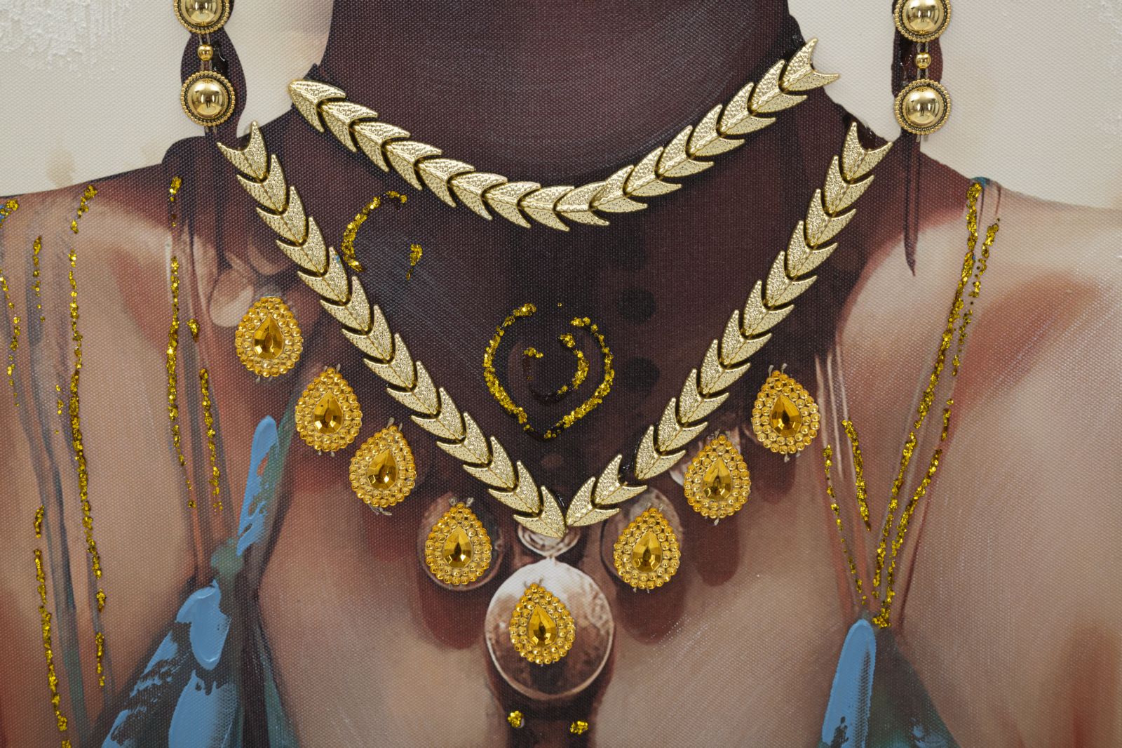 Pintura em Tela – multicolor – madeira