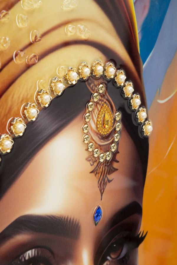 Pintura em Tela – Multicolor – Madeira de Abeto – Metal