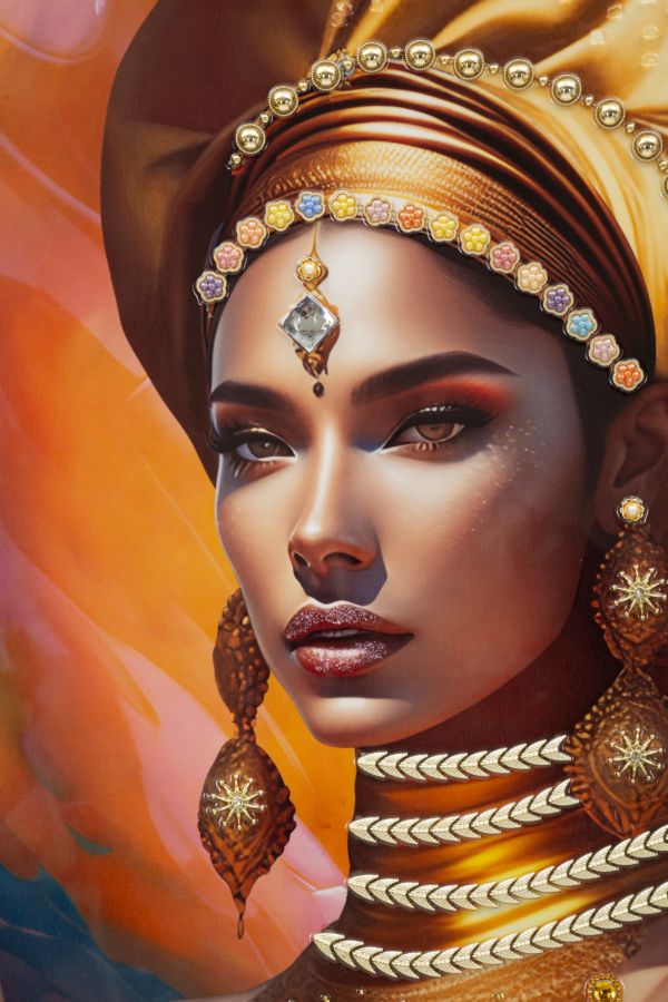 Pintura em Tela – Multicolor – madeira – metal