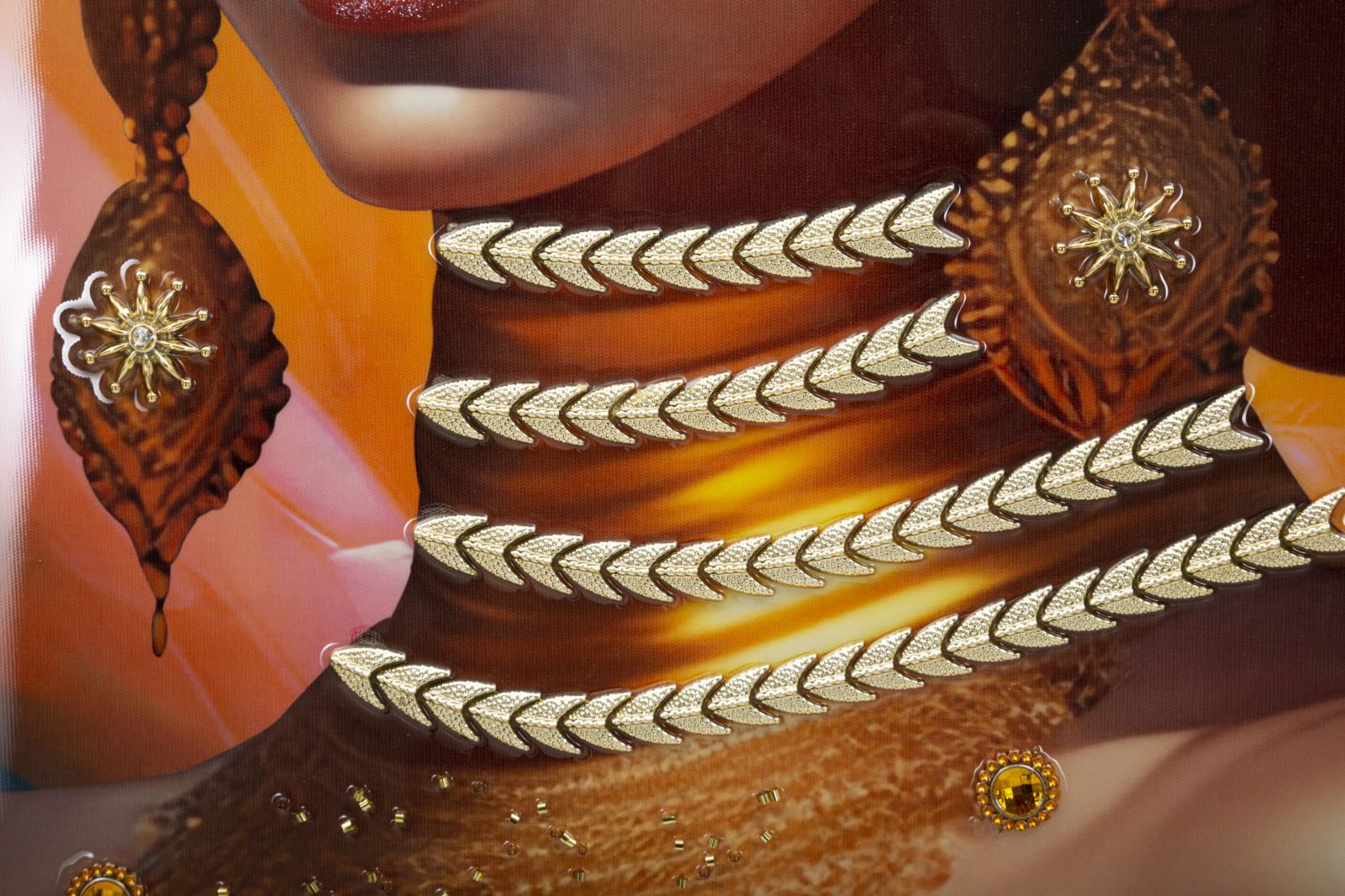 Pintura em Tela – Multicolor – madeira – metal