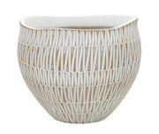 Cachepot Modern – Dourado, Branco