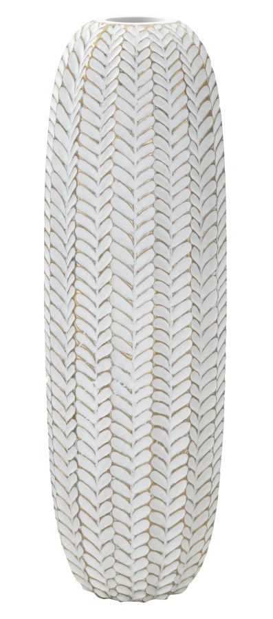 Vaso de Resina MODERN – Dourado e Branco