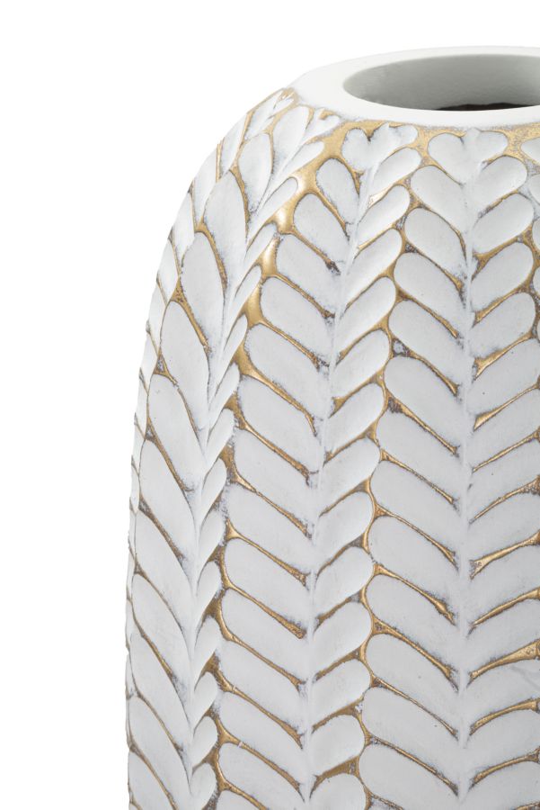 Vaso de Resina MODERN – Dourado e Branco