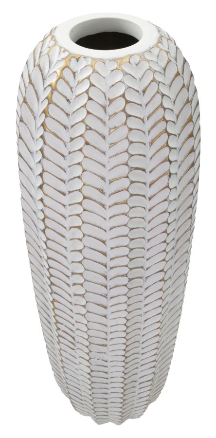 Vaso de Resina MODERN – Dourado e Branco