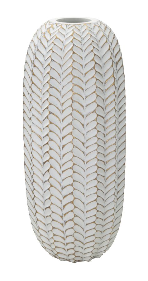 Vaso de Resina MODERN – Ouro, Branco