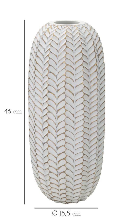 Vaso de Resina MODERN – Ouro, Branco