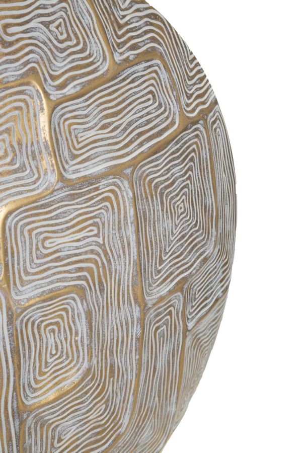 Vaso de Resina MODERN – Dourado, Branco