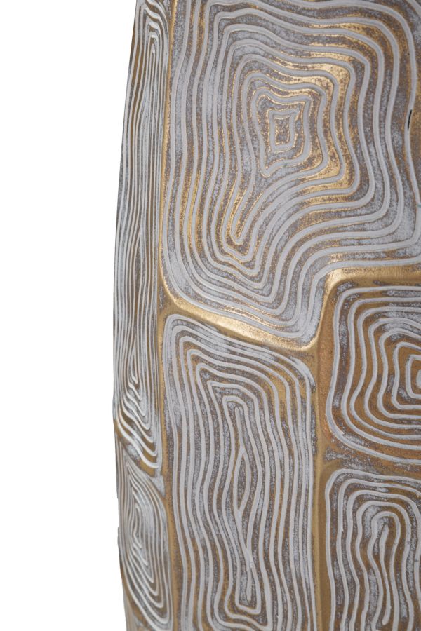 Vaso de Resina MODERN – DOURADO, BRANCO