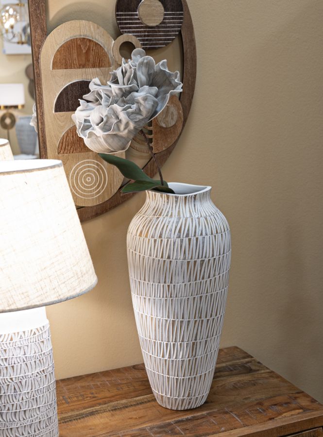 Vaso de Resina MODERN – Dourado, Branco