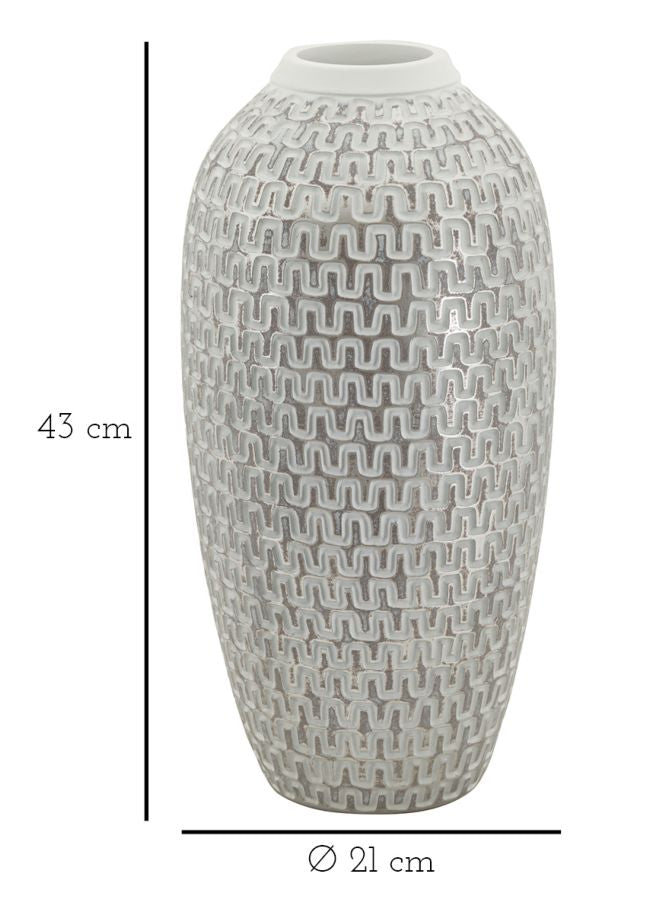 Vaso de Resina MODERN – Dourado, Branco