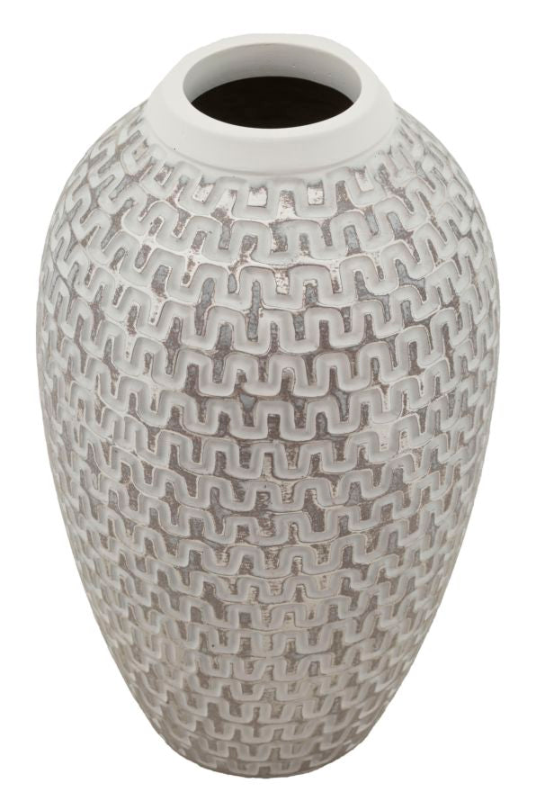 Vaso de Resina MODERN – Dourado, Branco