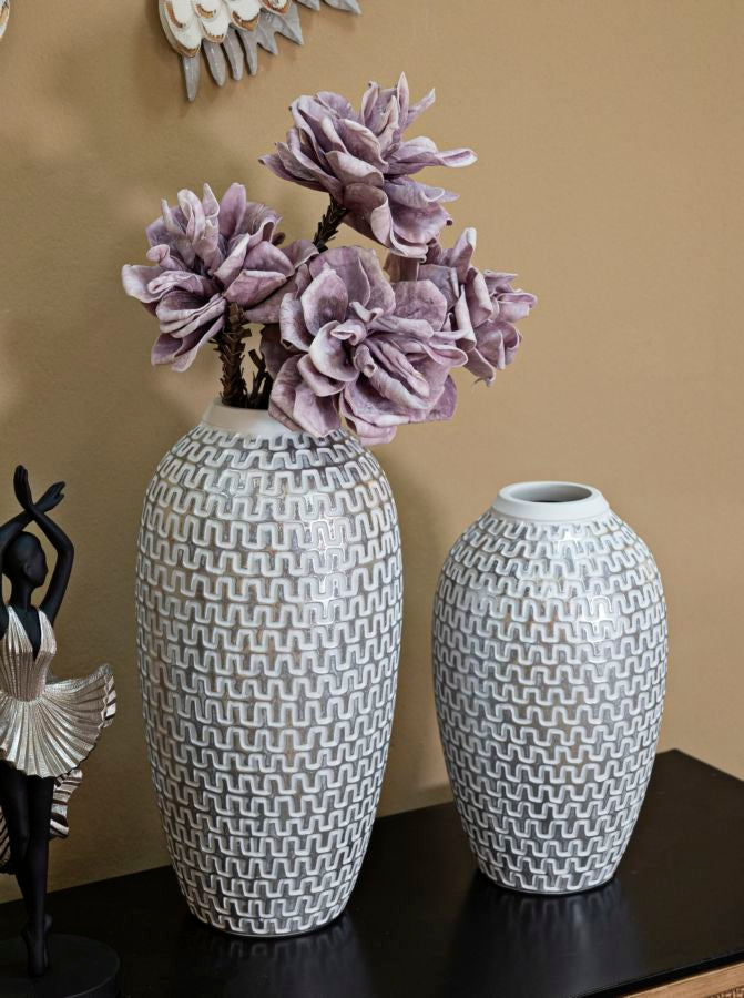 Vaso de Resina MODERN – Dourado, Branco
