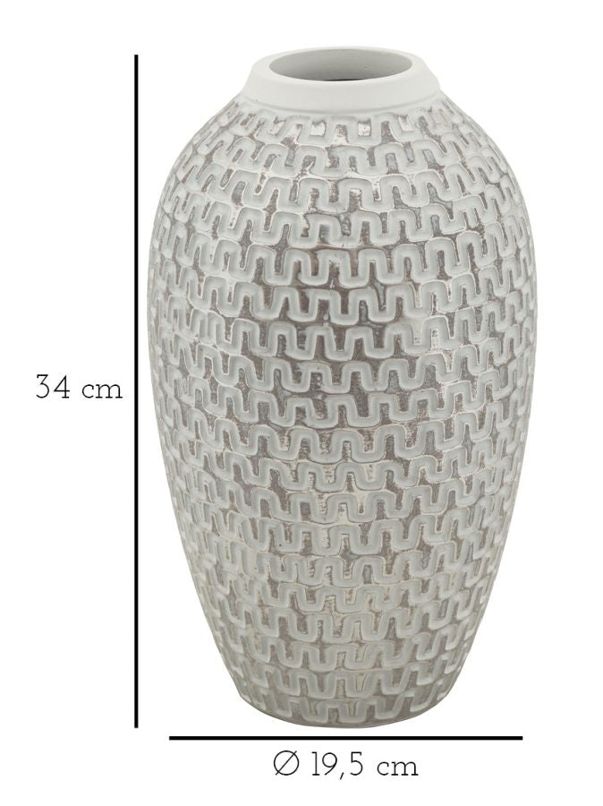 Vaso de Resina MODERN – Dourado, Branco