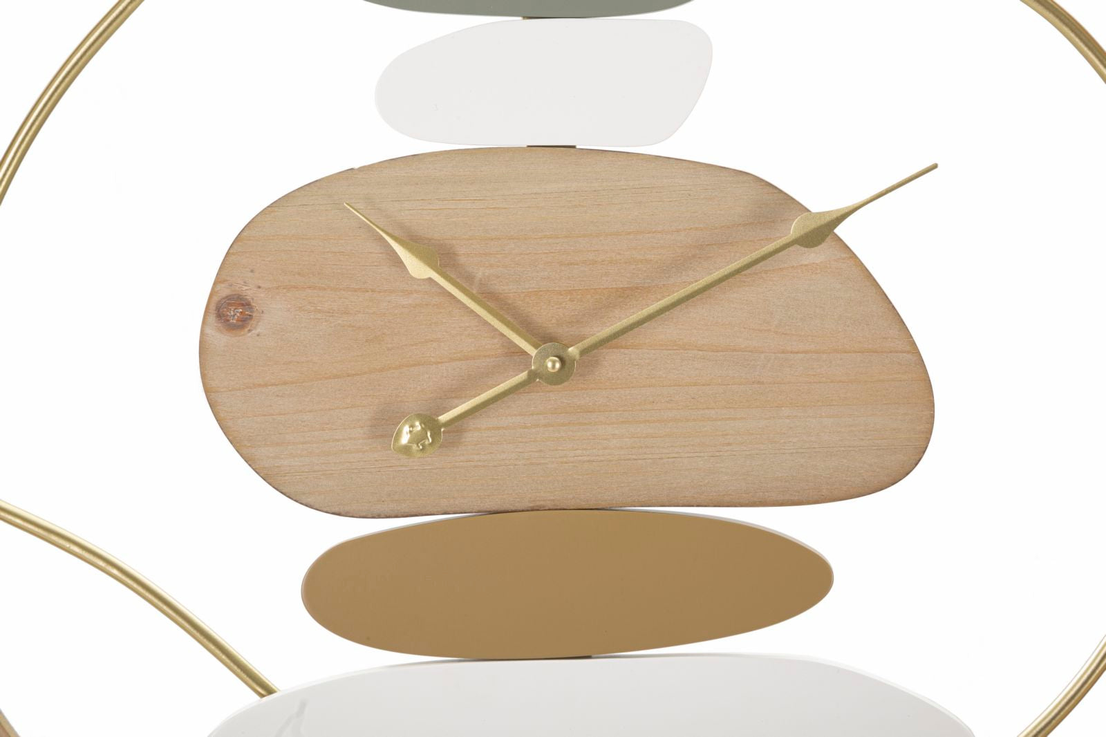 Relógio de Parede Redondo – Multicolor – Metal e Madeira MDF