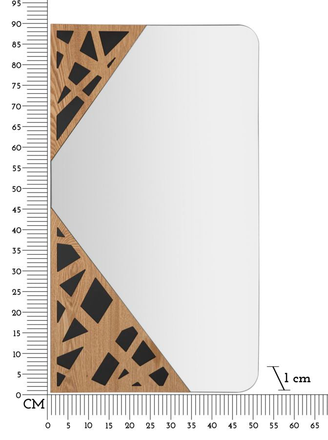 Espelho de Parede Retangular MODERN – Multicolor