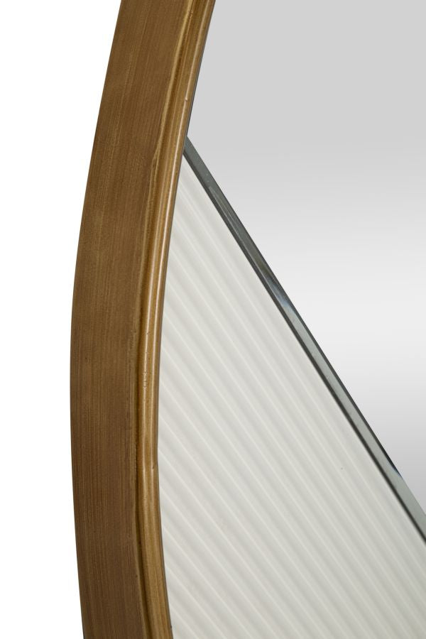 Espelho de Parede Redondo MODERN – Branco e Dourado