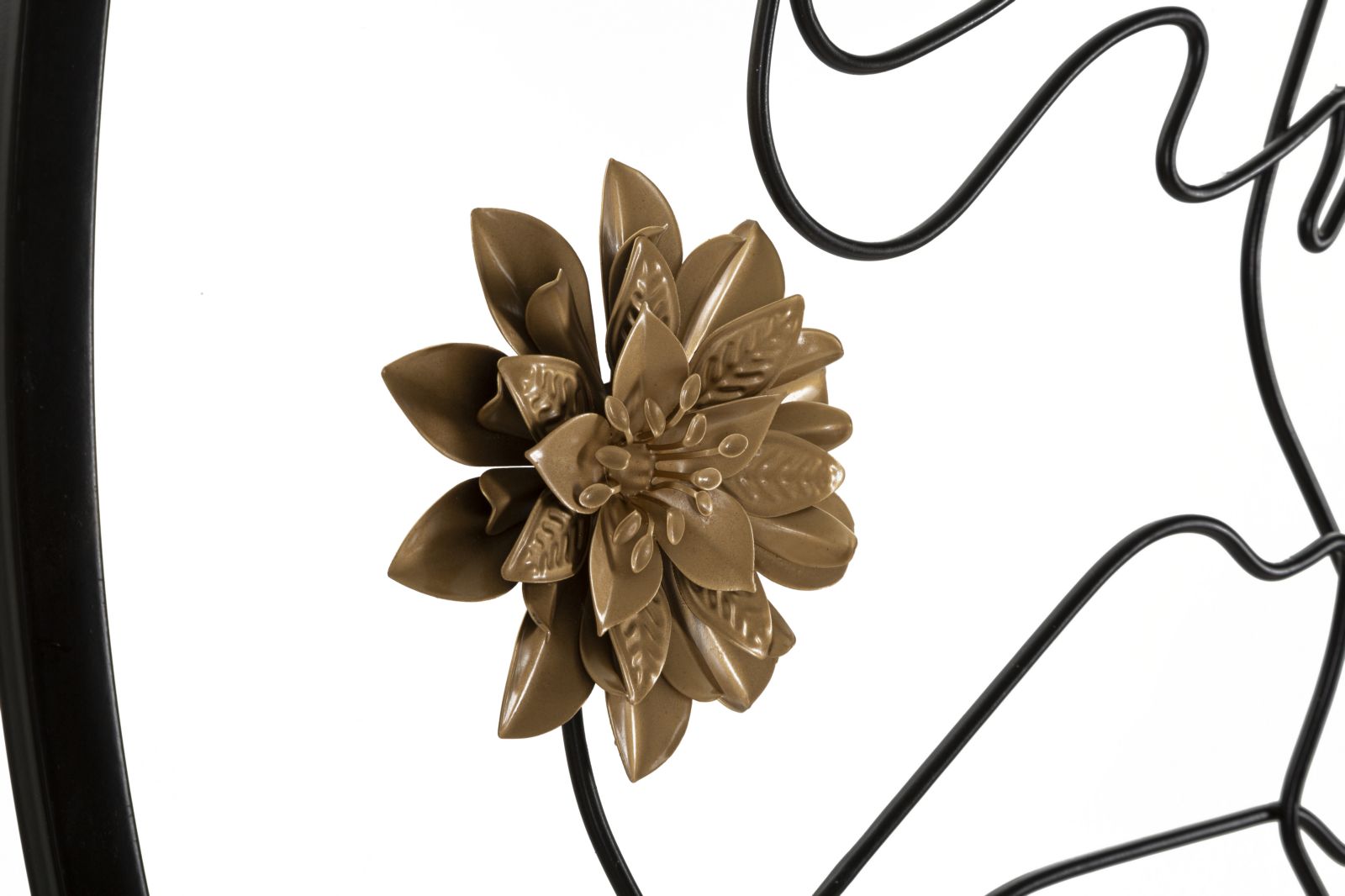 Espelho de Parede em Forma de Crescente MODERN – Preto e Dourado