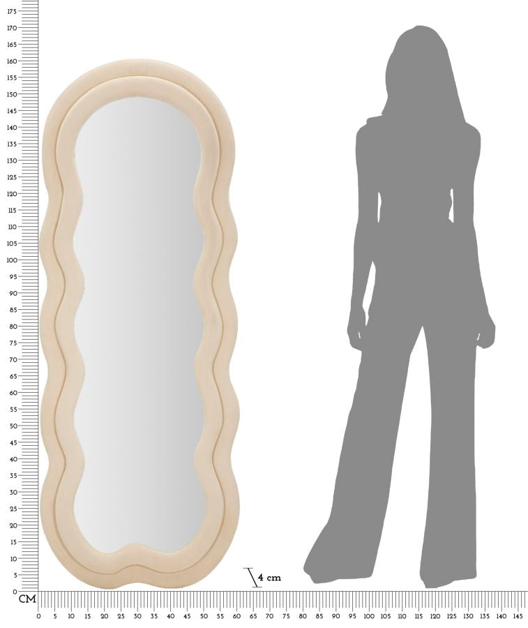 Espelho de Parede GLAM – Creme