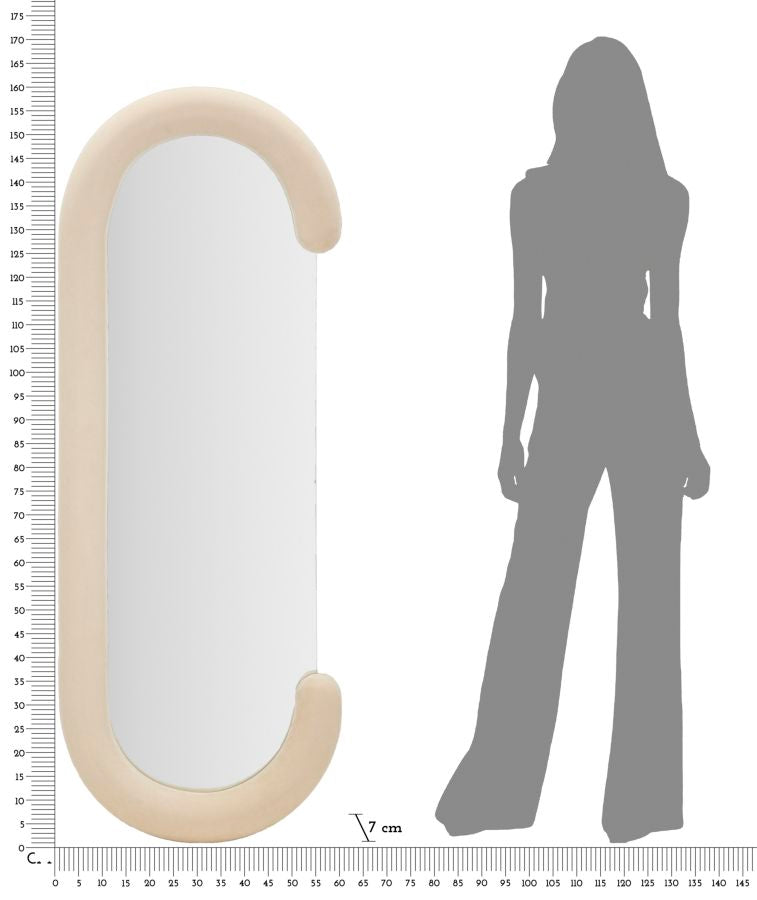 Espelho de Parede GLAM – Creme