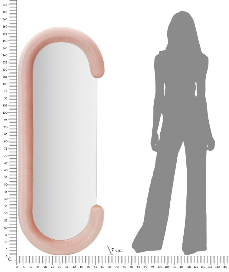 Espelho de Parede GLAM – Rosa