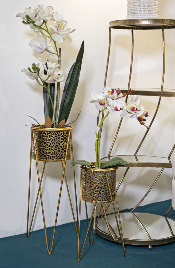 Suportes de Vaso GLAM – Dourado