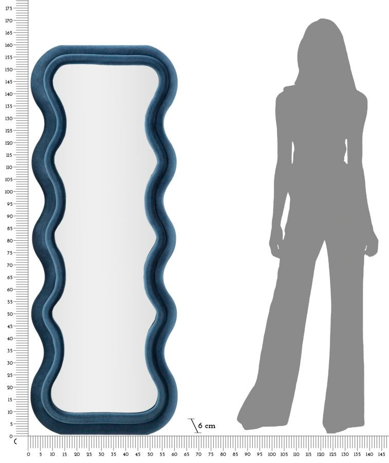 Espelho de Parede GLAM – Azul