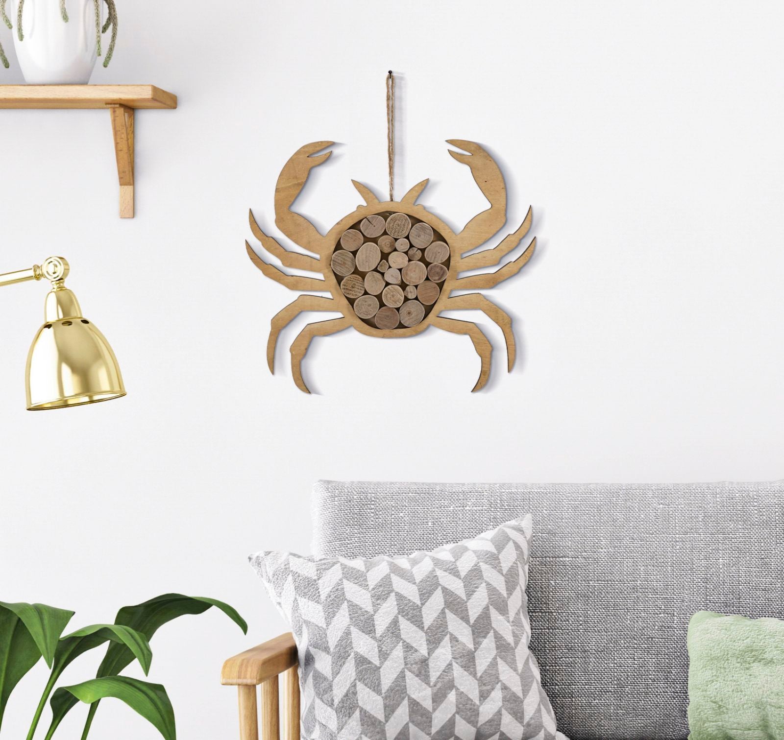Escultura Suspensa Modern – Natural