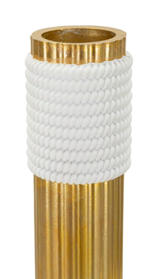 Vaso Elegante GLAM – Dourado e Branco