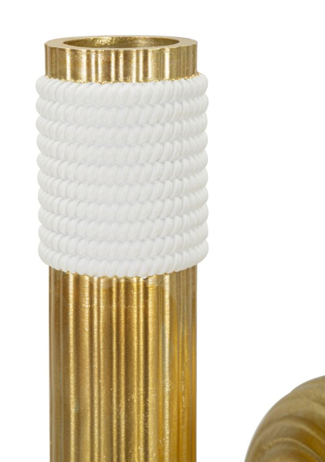 Vaso GLAM – Dourado e Branco